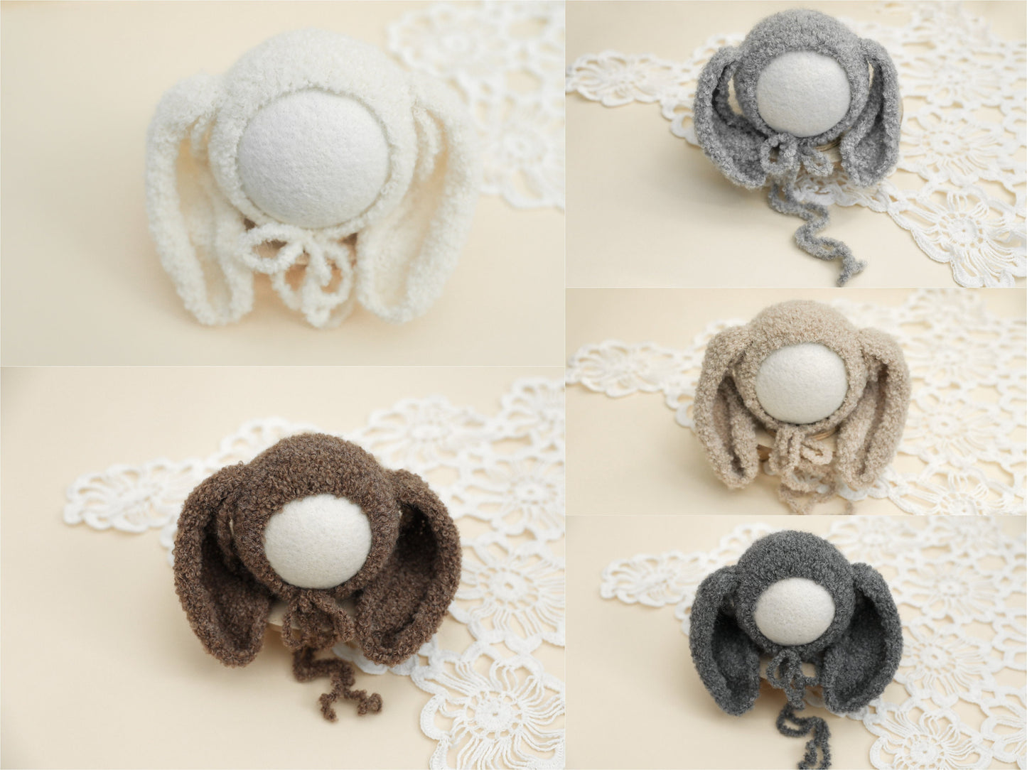 RTS! Newborn/3m bunny bonnet