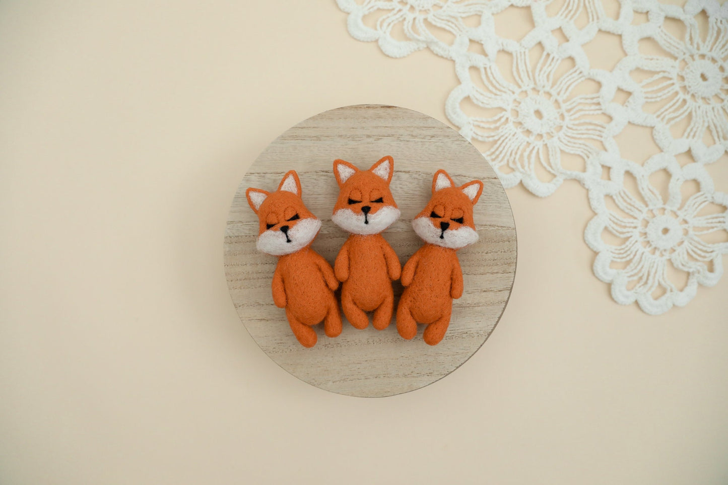 MADE TO ORDER! Felted fox props