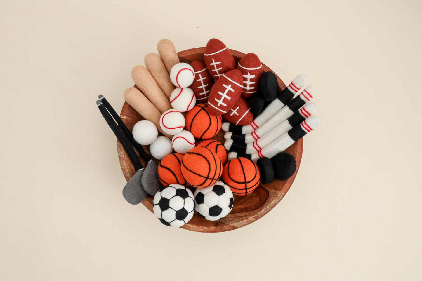 MADE TO ORDER! Felted sport props