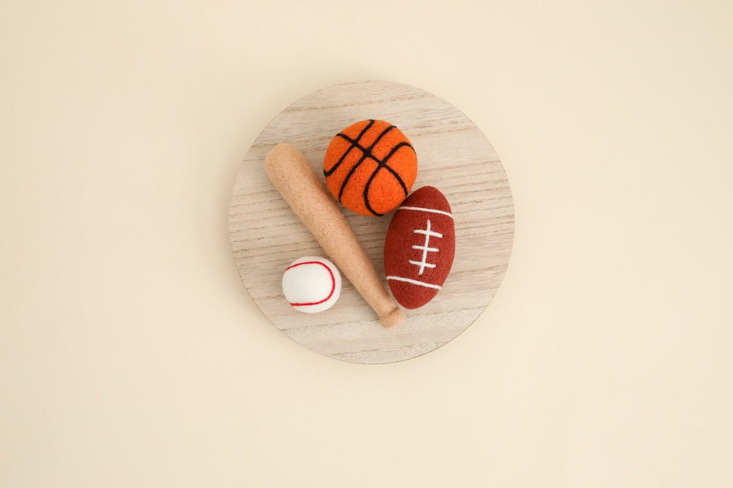 MADE TO ORDER! 3pcs felted sport set