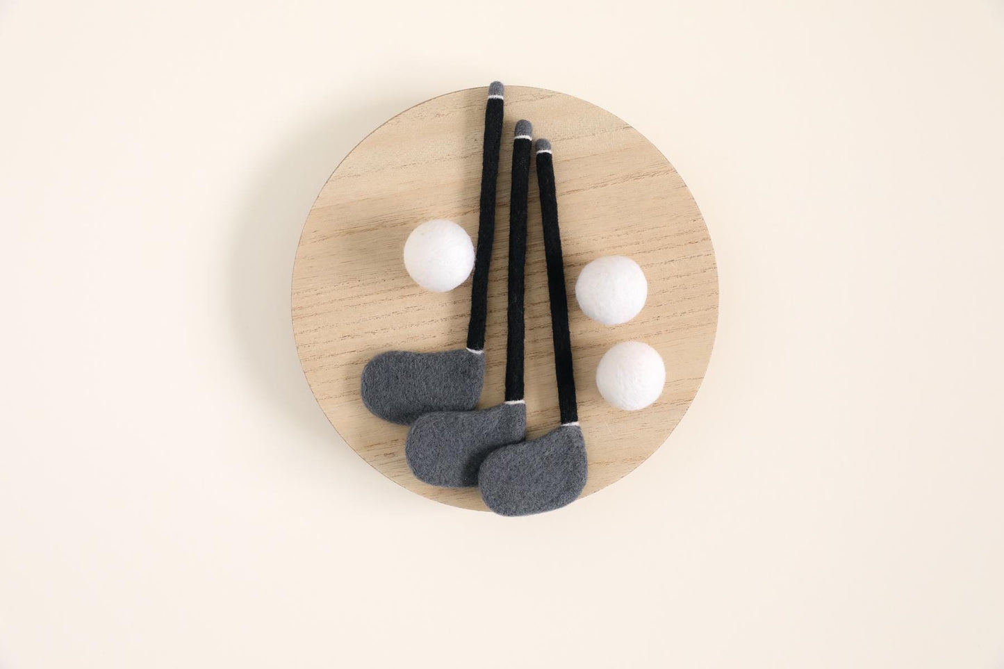 MADE TO ORDER! Felted golf set