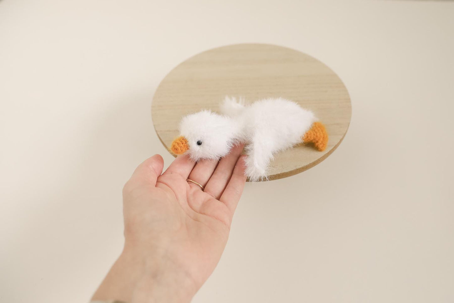 MADE TO ORDER! White mini goose toy