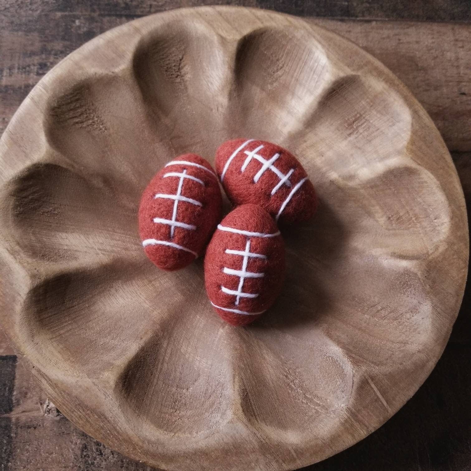 Felted soccer ball for newborn photography. Wool soccer ball. Mini soccer ball.