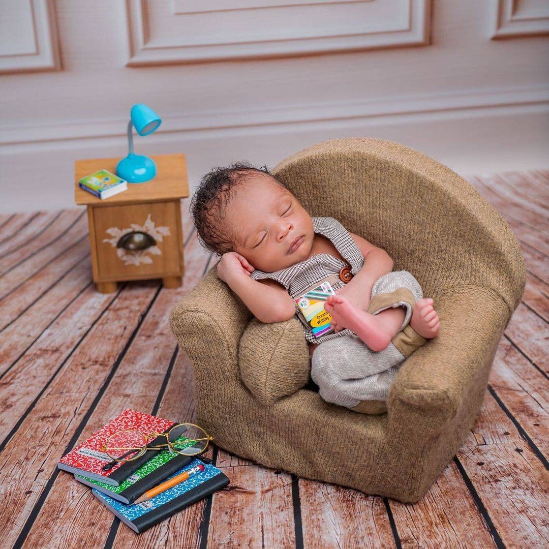 RTS! Baby Back to school props Newborn photo props Mini school supplies Apple Composition notebooks Glasses Clocks Pencils