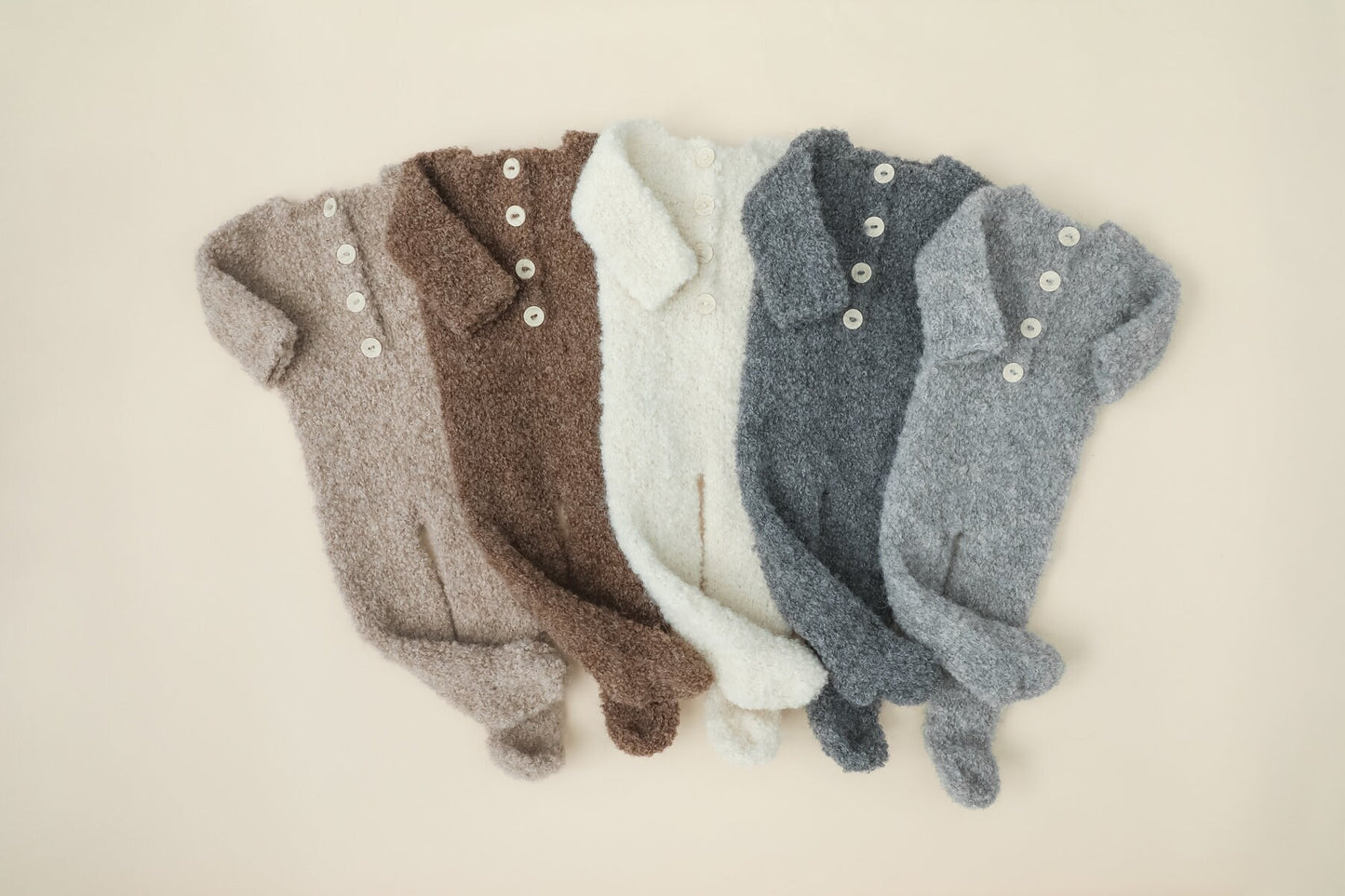 RTS! Boucle footless rompers