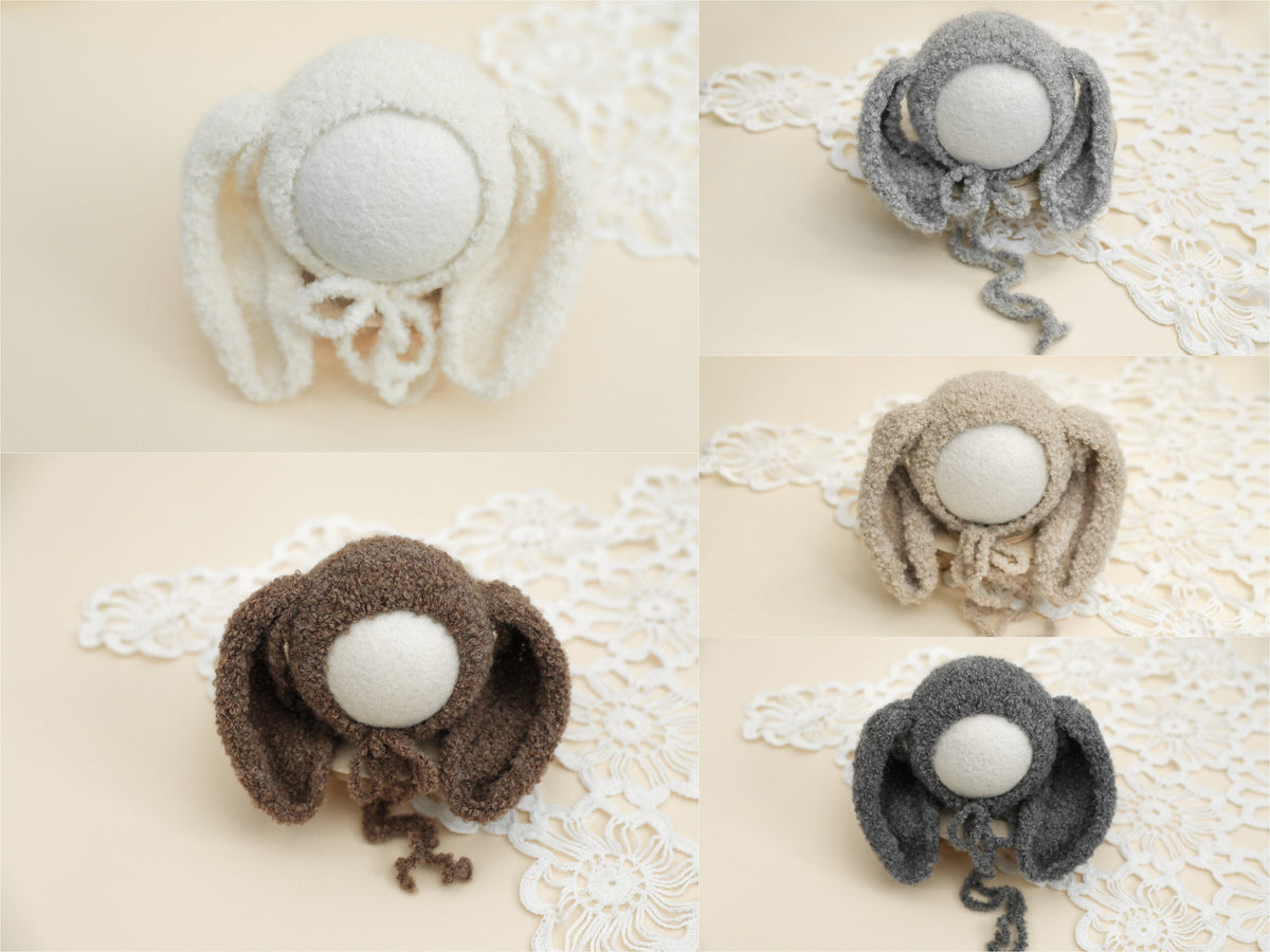 RTS! Newborn/3m bunny bonnet