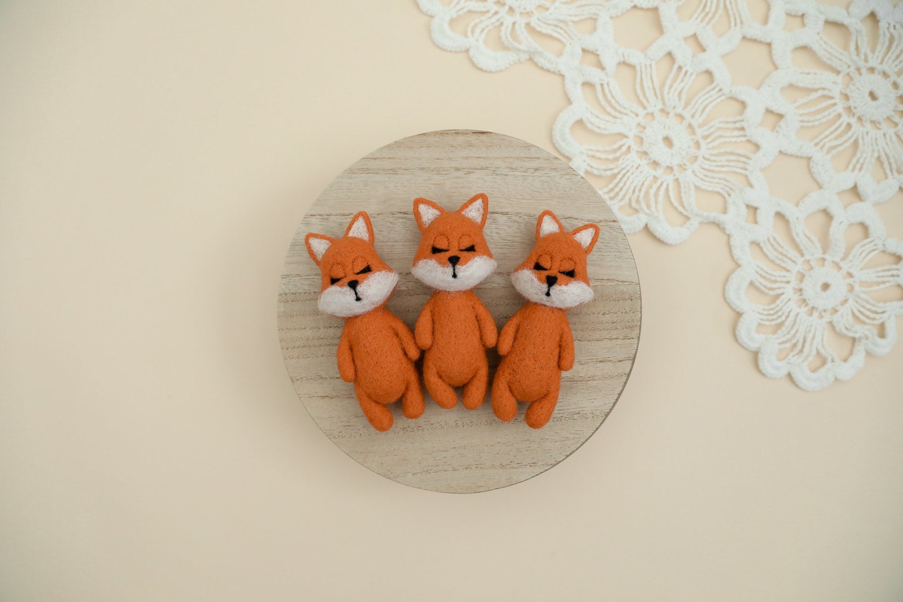 MADE TO ORDER! Felted fox props