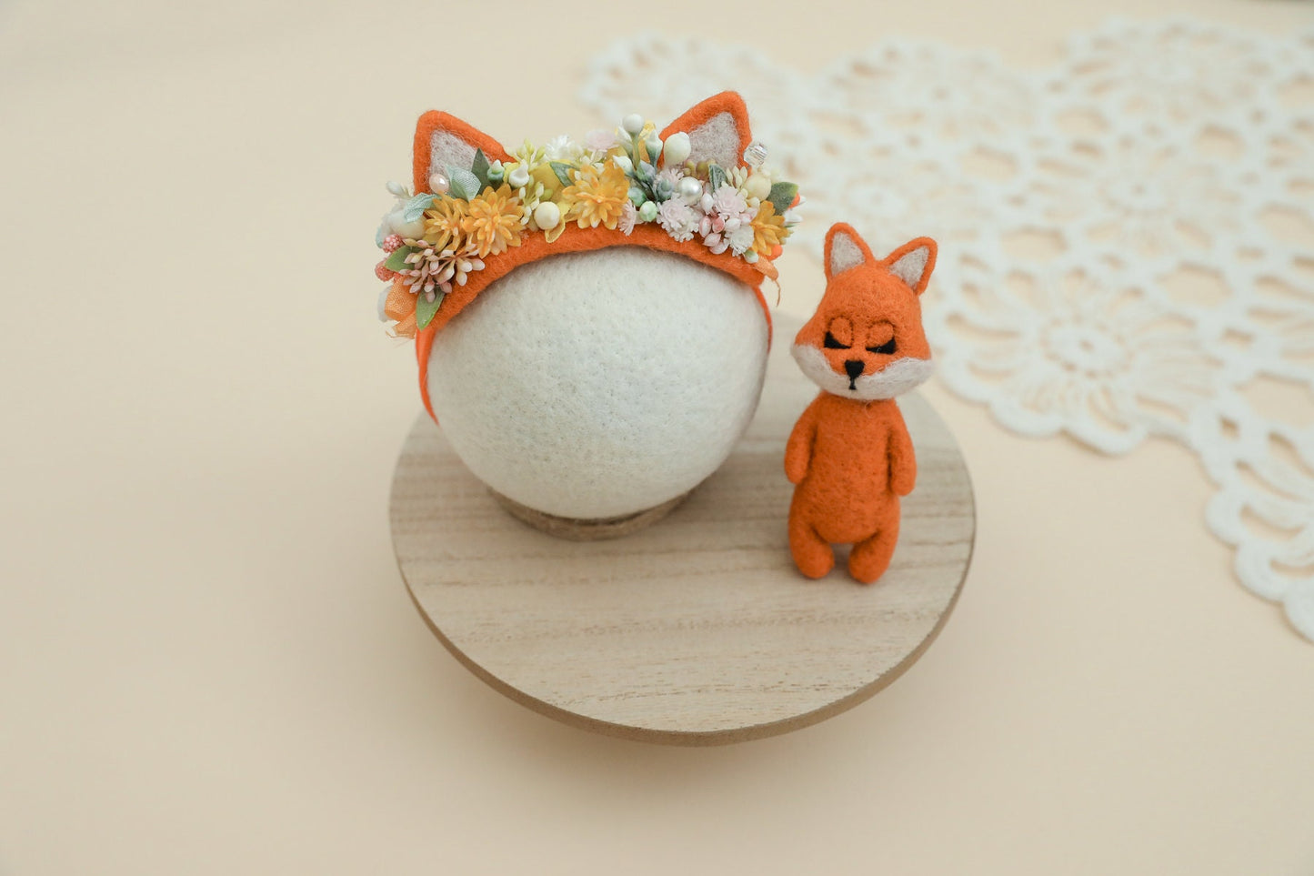MADE TO ORDER! Felted fox props