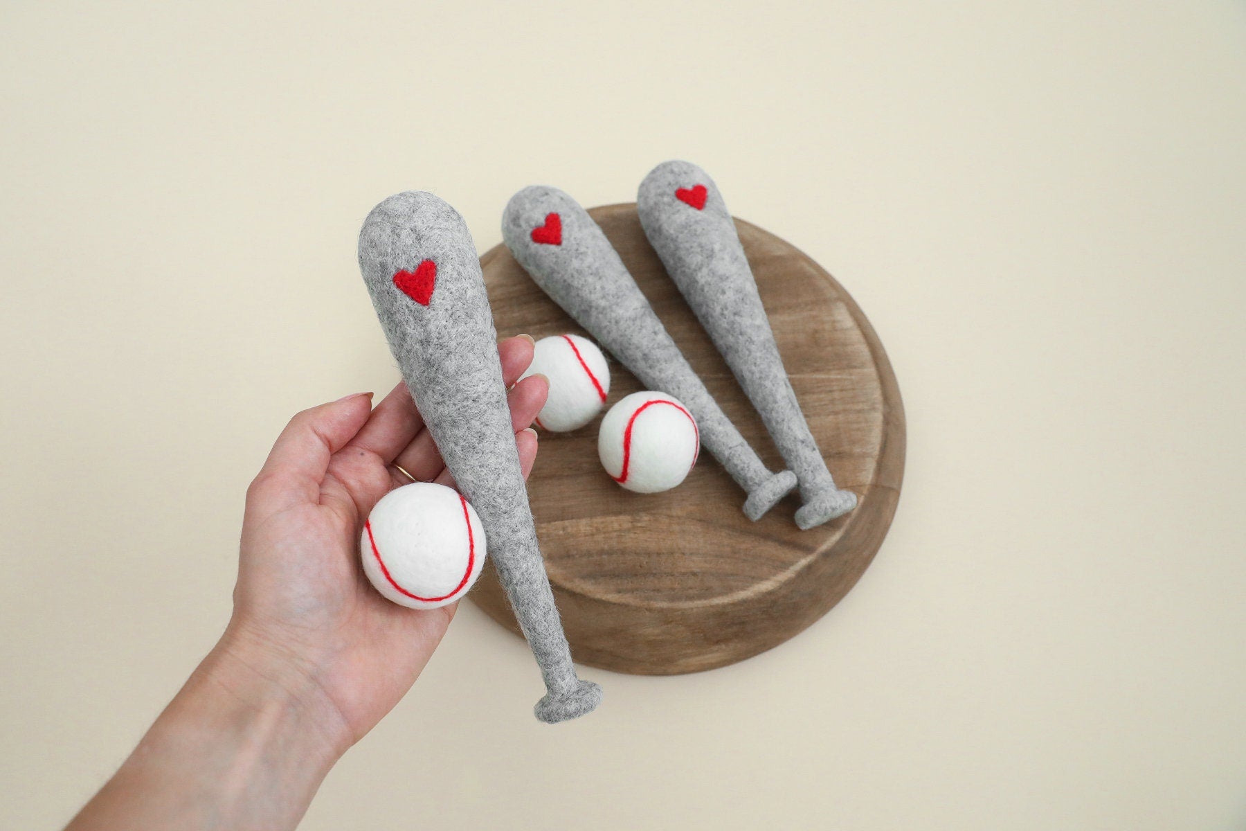 RTS! Felted baseball set