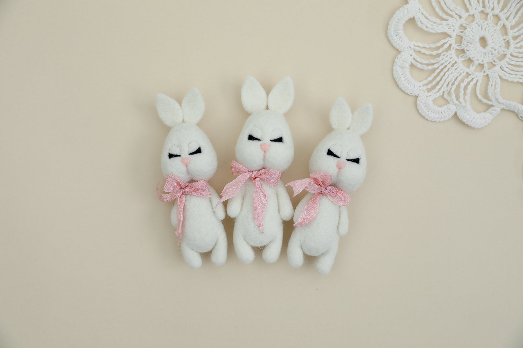 RTS! Felted bunny props