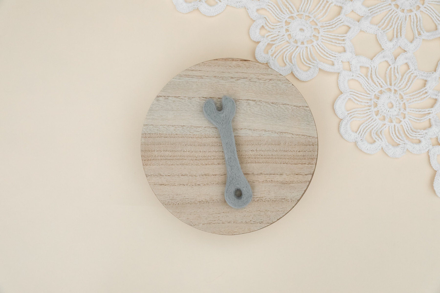 MADE TO ORDER! Felted wrench | Newborn photography props Felted Mechanic tool Wool wrench