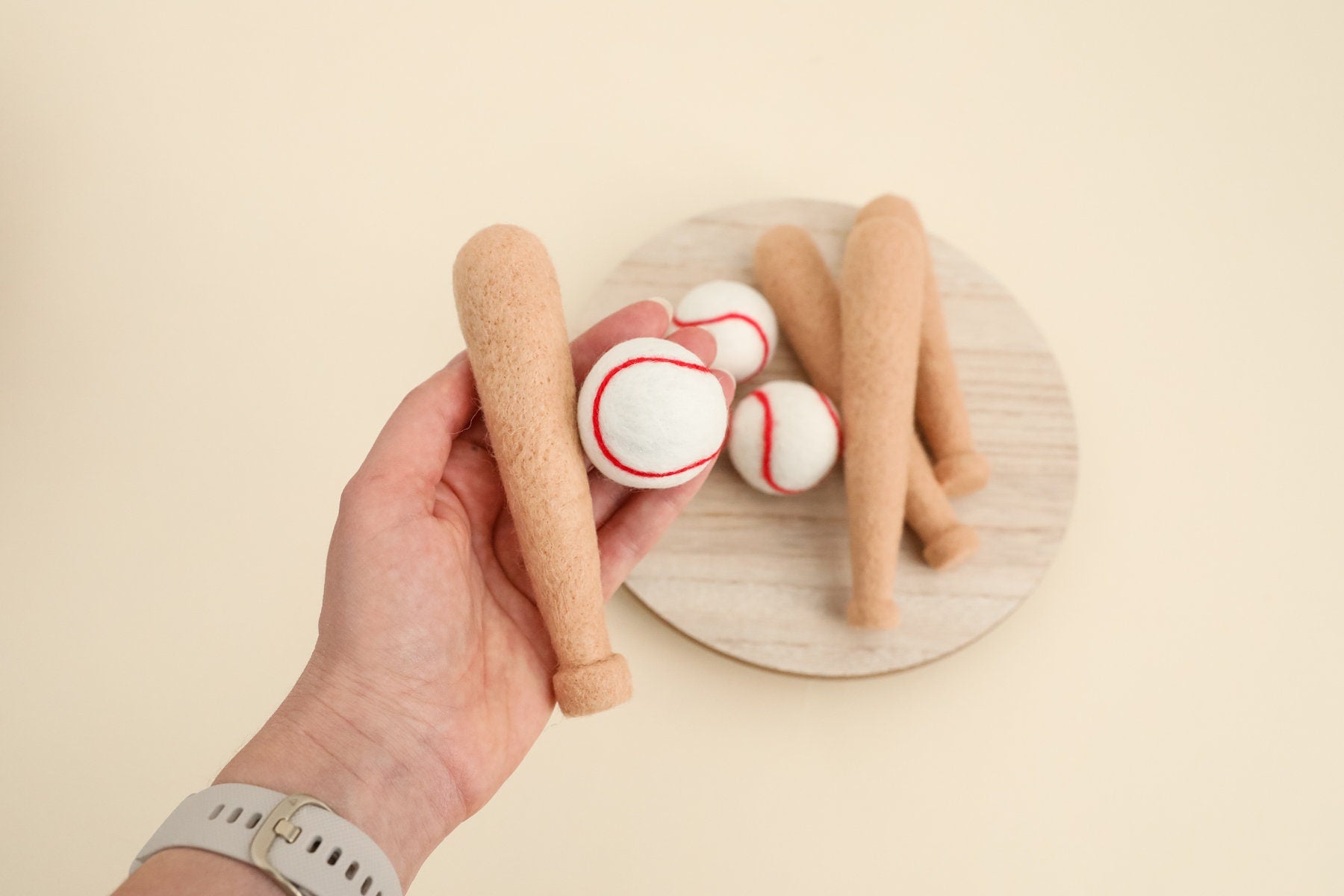 RTS! Felted baseball set