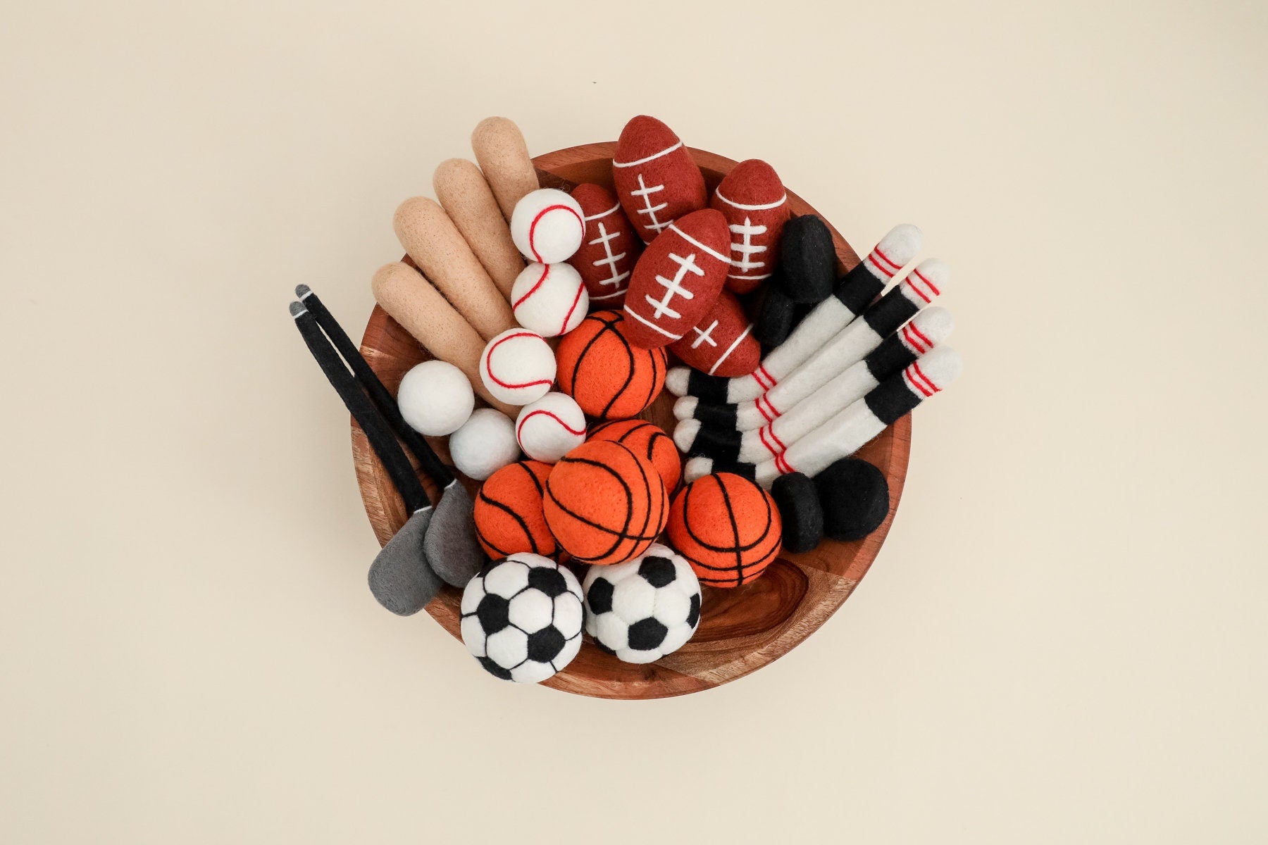 RTS! Felted baseball set