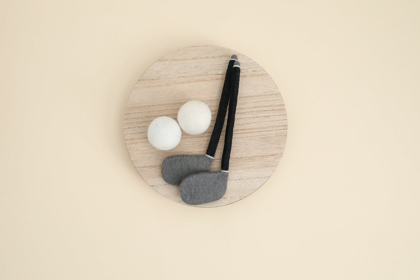 MADE TO ORDER! Felted golf set