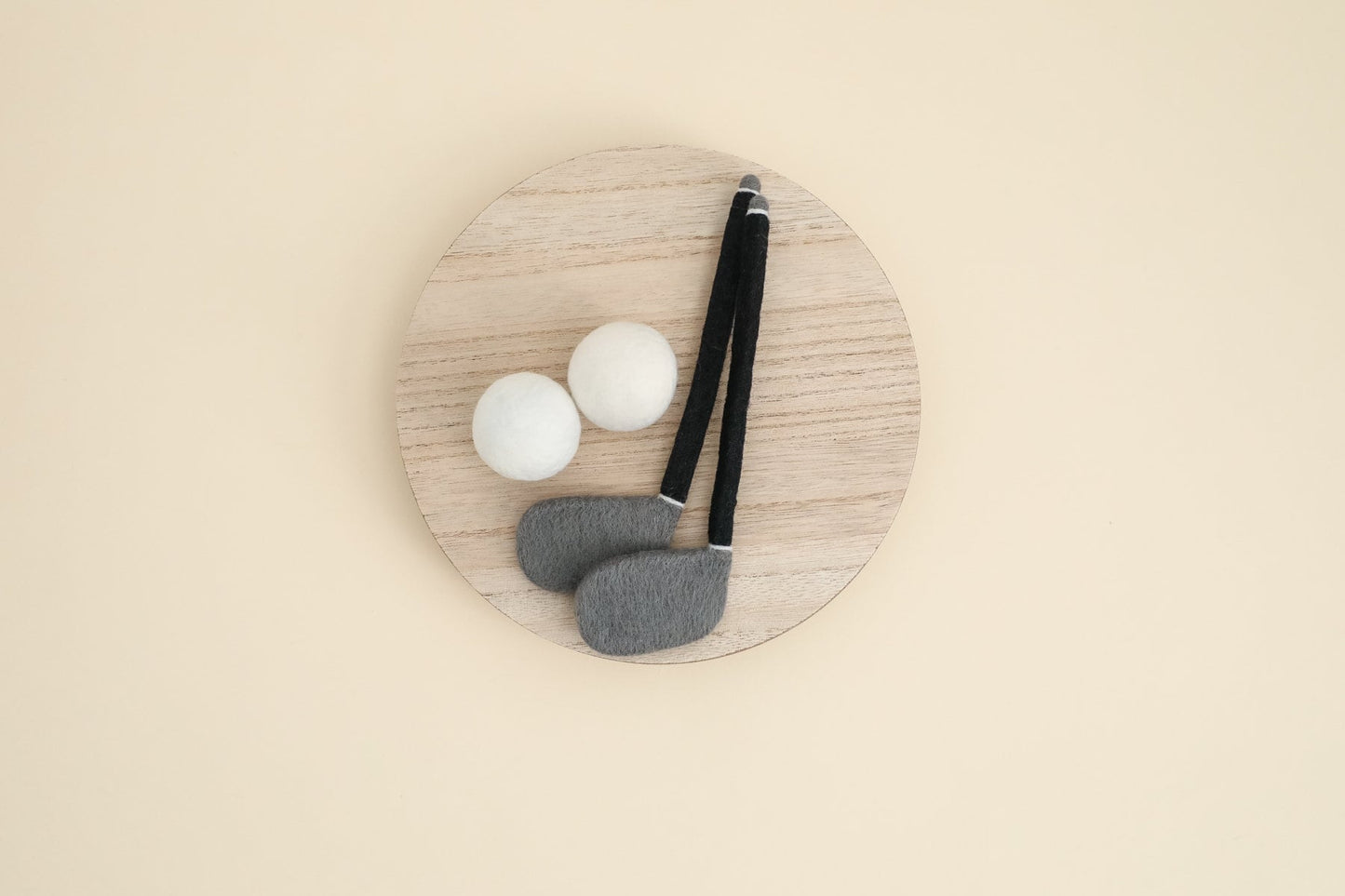 MADE TO ORDER! Felted golf set