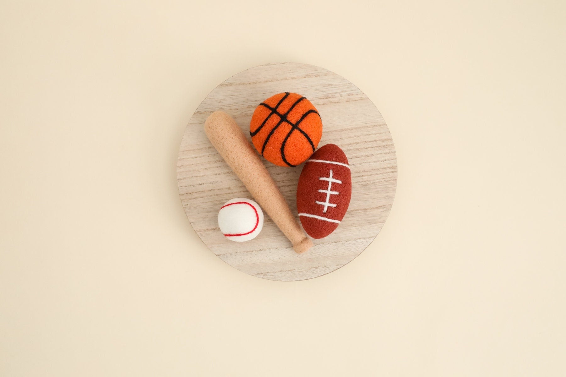 MADE TO ORDER! 3pcs felted sport set