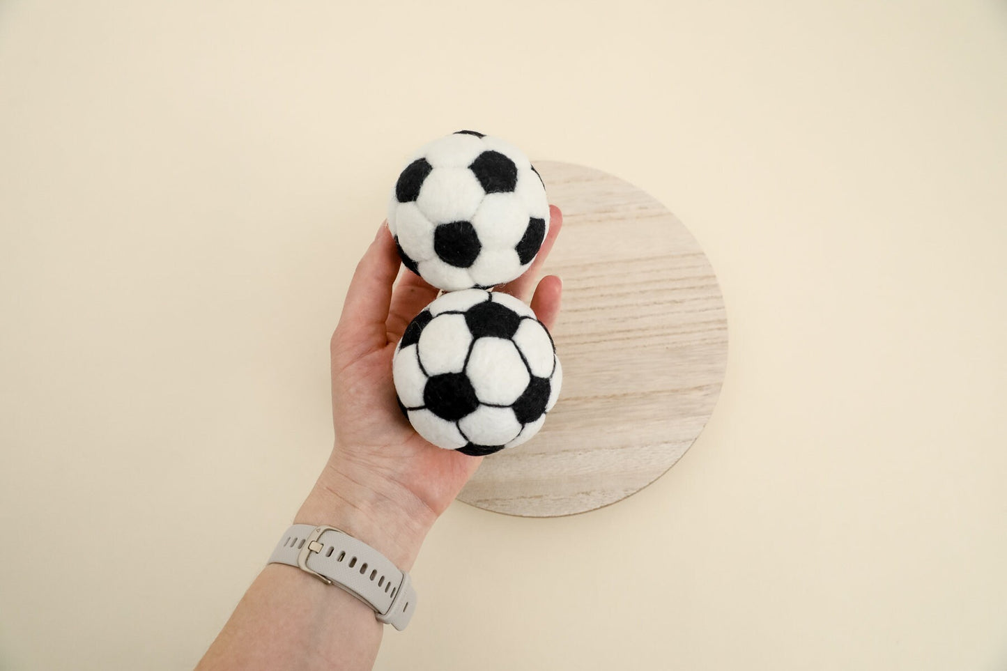 MADE TO ORDER! Felted soccer ball