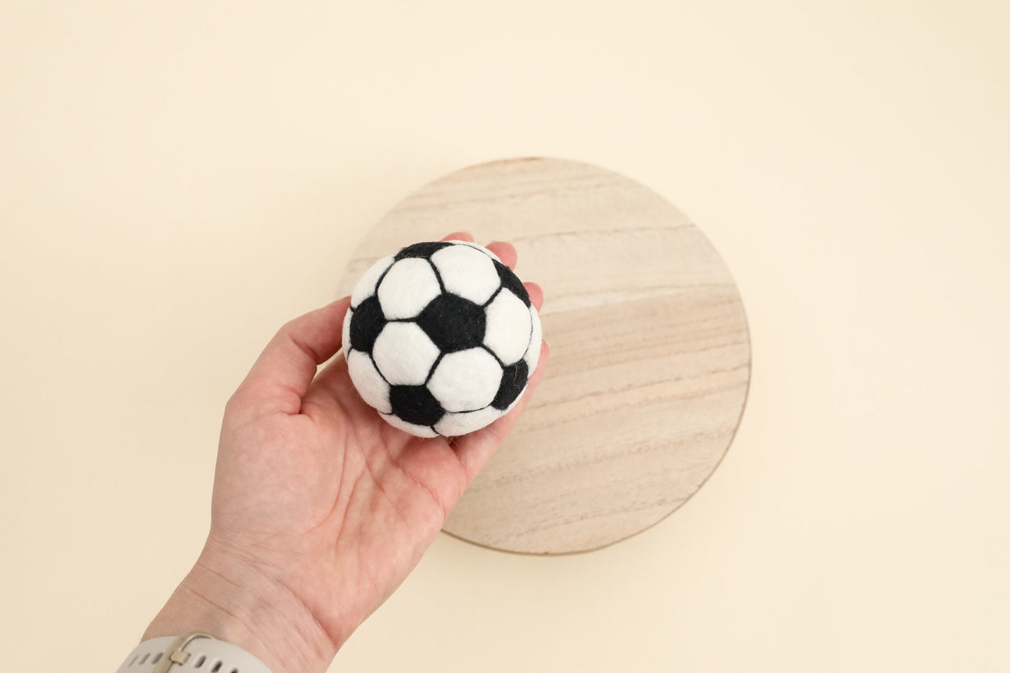 MADE TO ORDER! Felted soccer ball