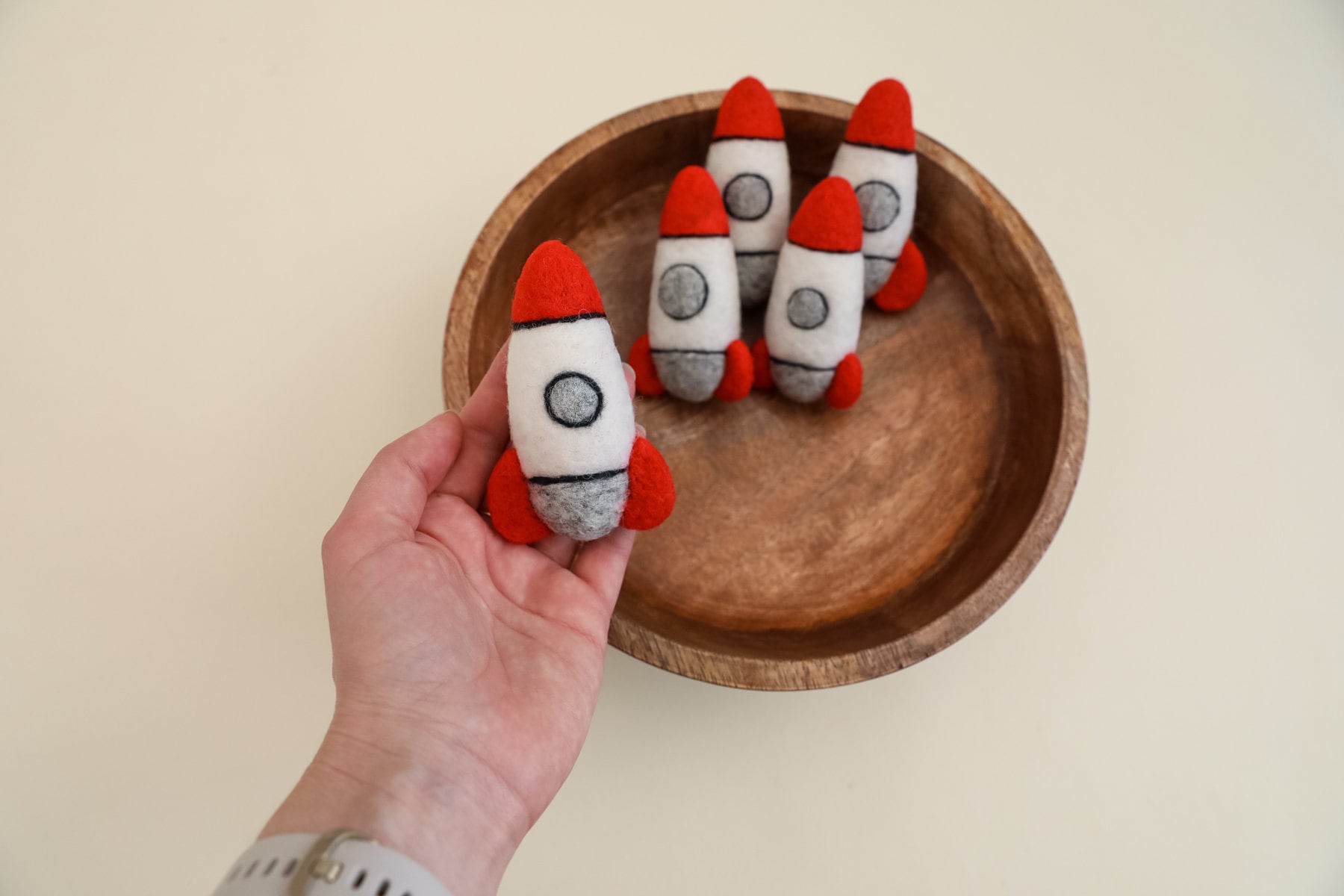 RTS! Felted rocket toy