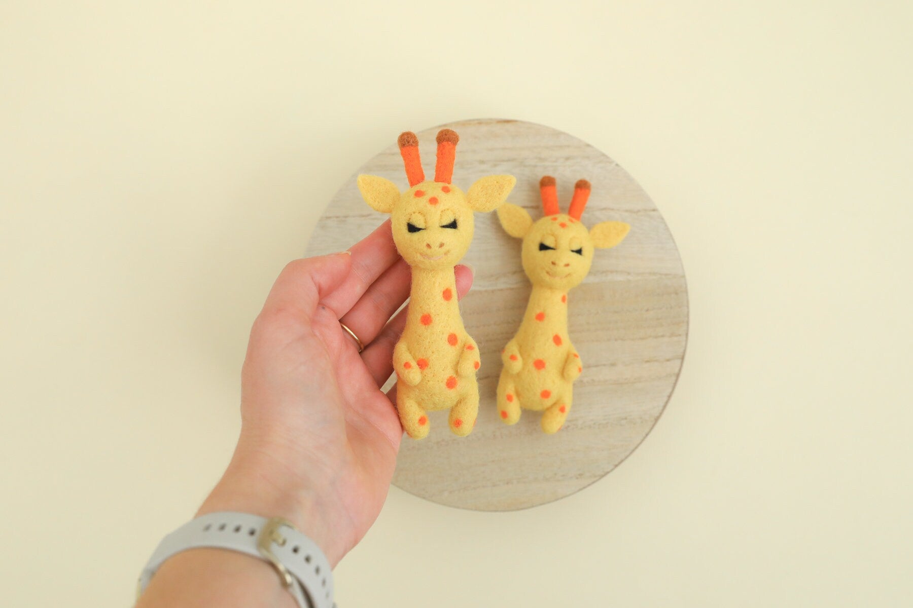 RTS! Felted giraffe props