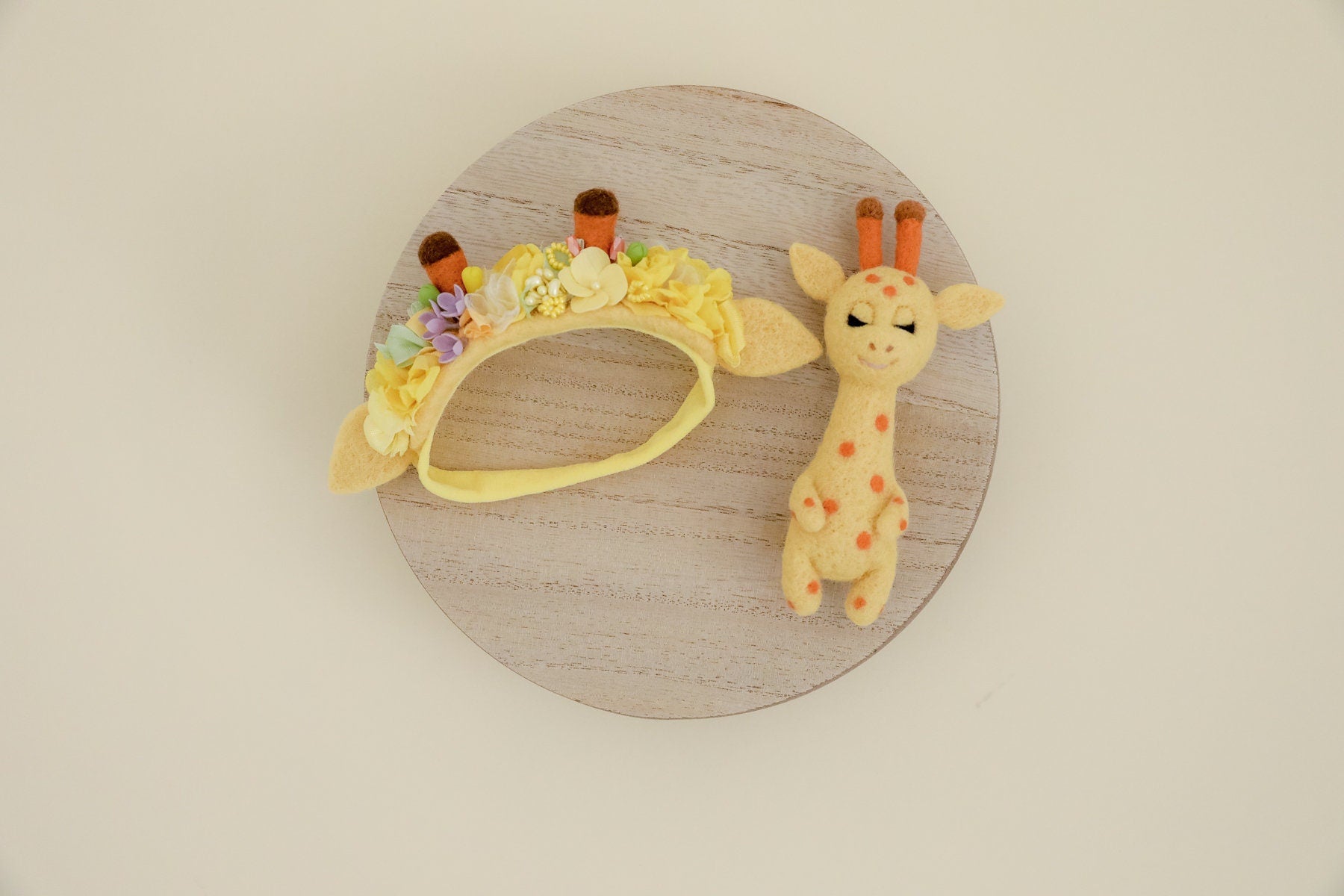 RTS! Felted giraffe props