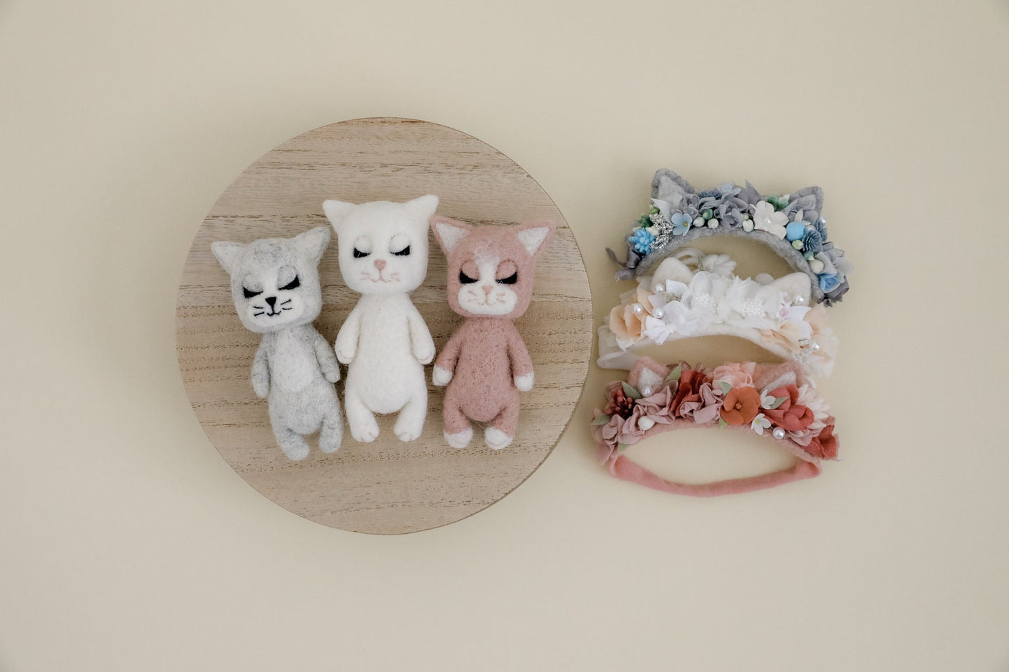 RTS! Felted kitten props