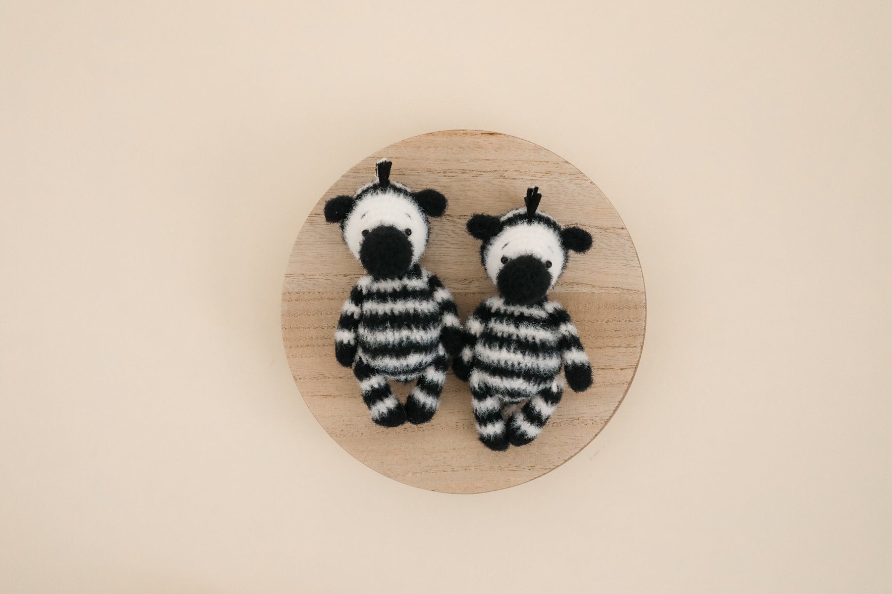 MADE TO ORDER! Knitted zebra toy