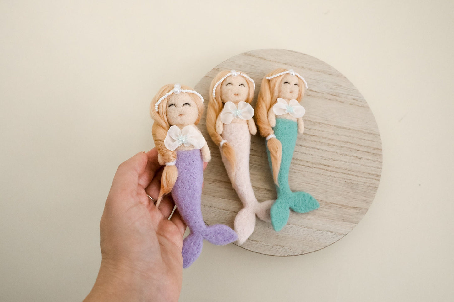 RTS! Felted mermaid toy