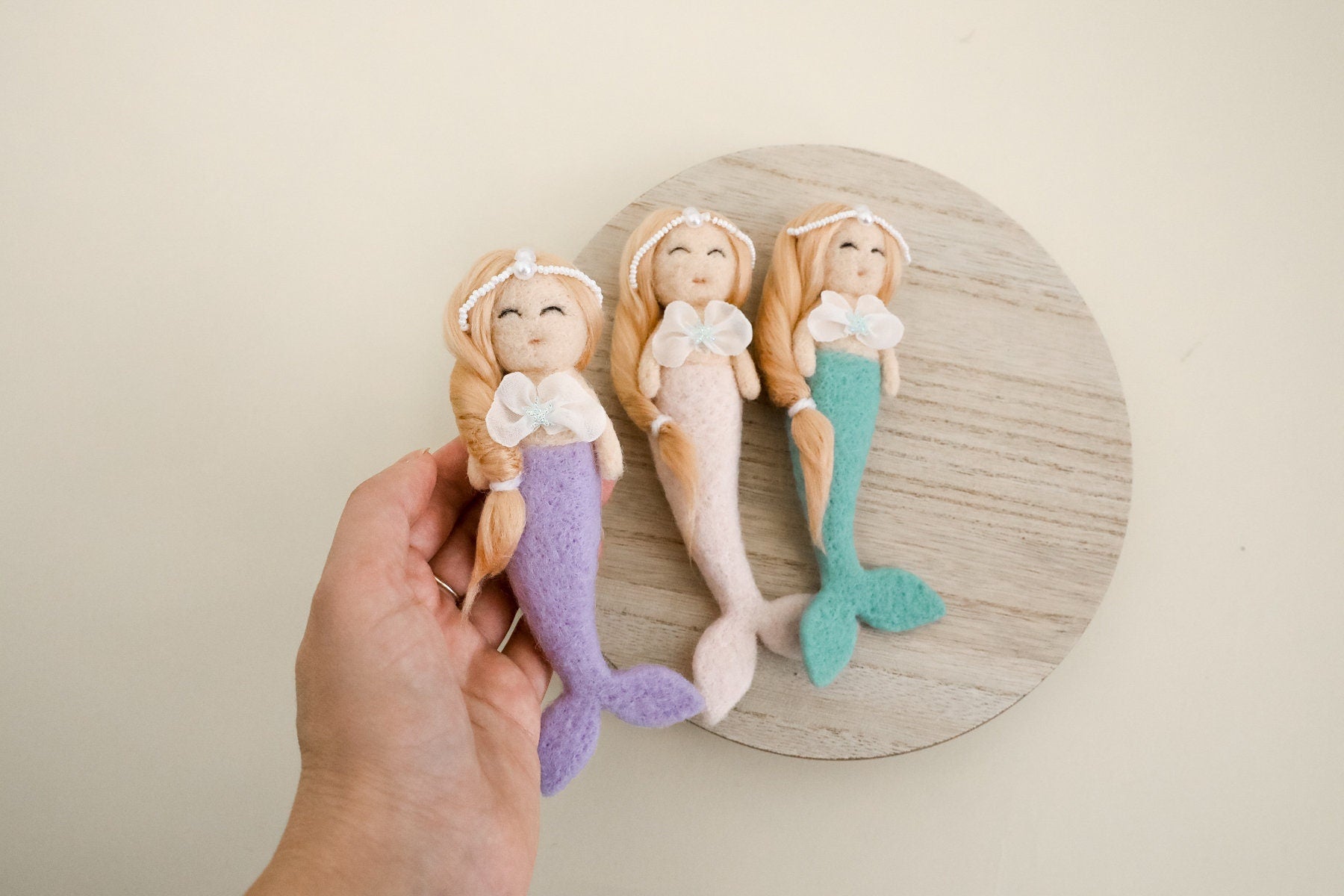 RTS! Felted mermaid toy