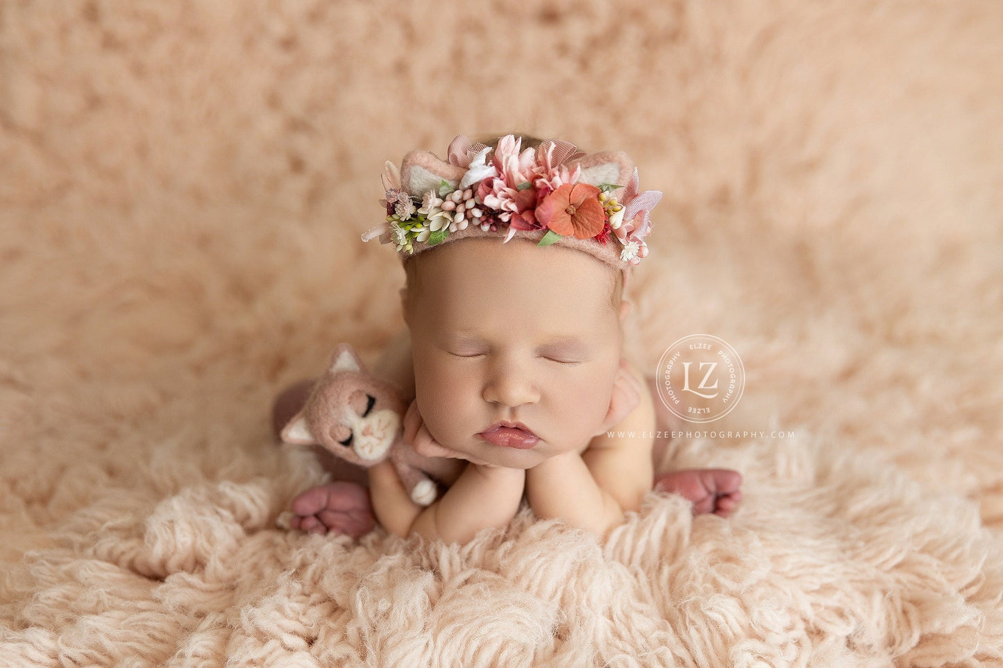MADE TO ORDER! Felted kitten props | Newborn photography prop Wool animal toy Felted cat toy Kitten headband