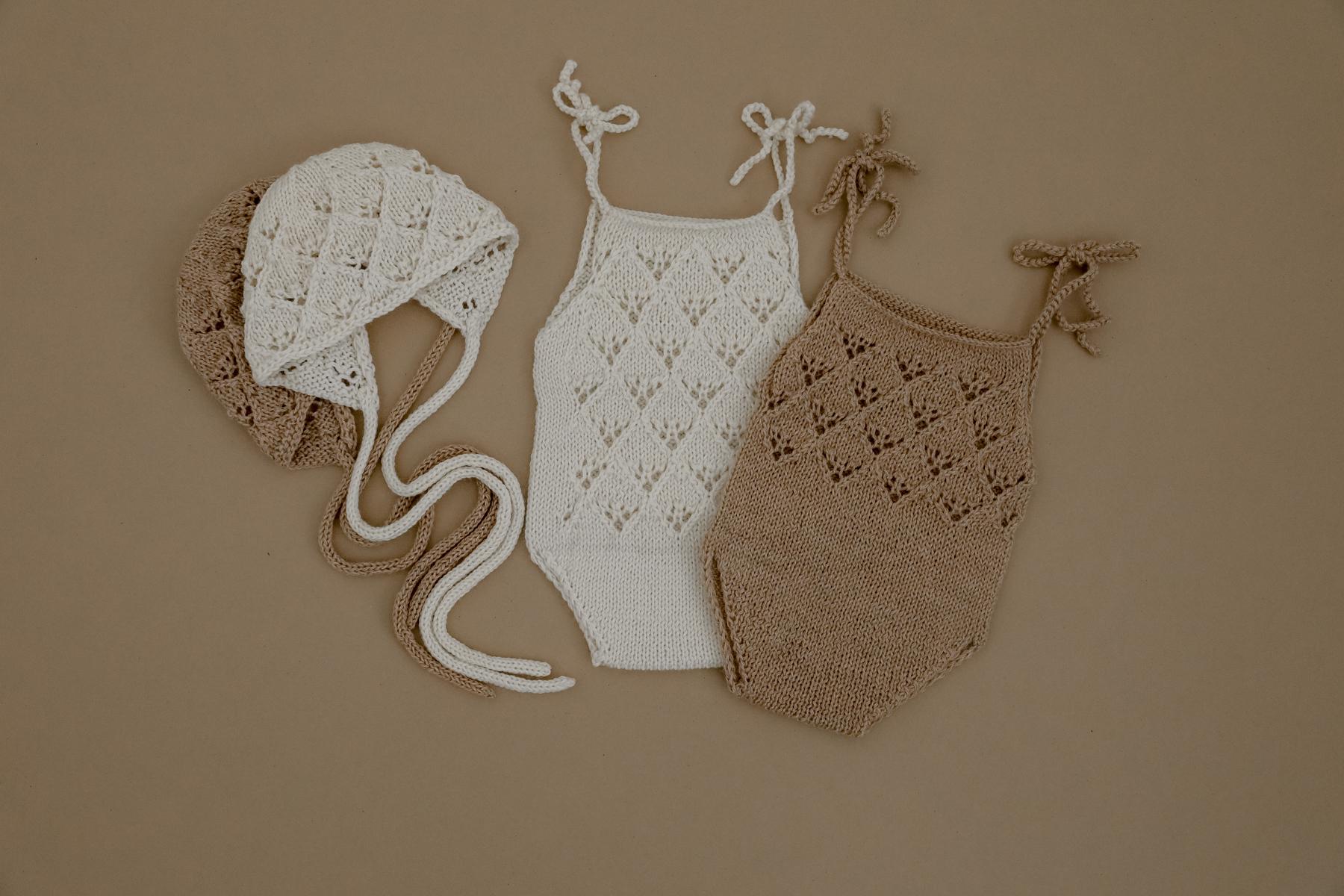 RTS! Romper and bonnet set