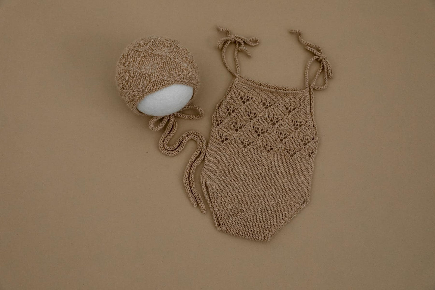 RTS! Romper and bonnet set