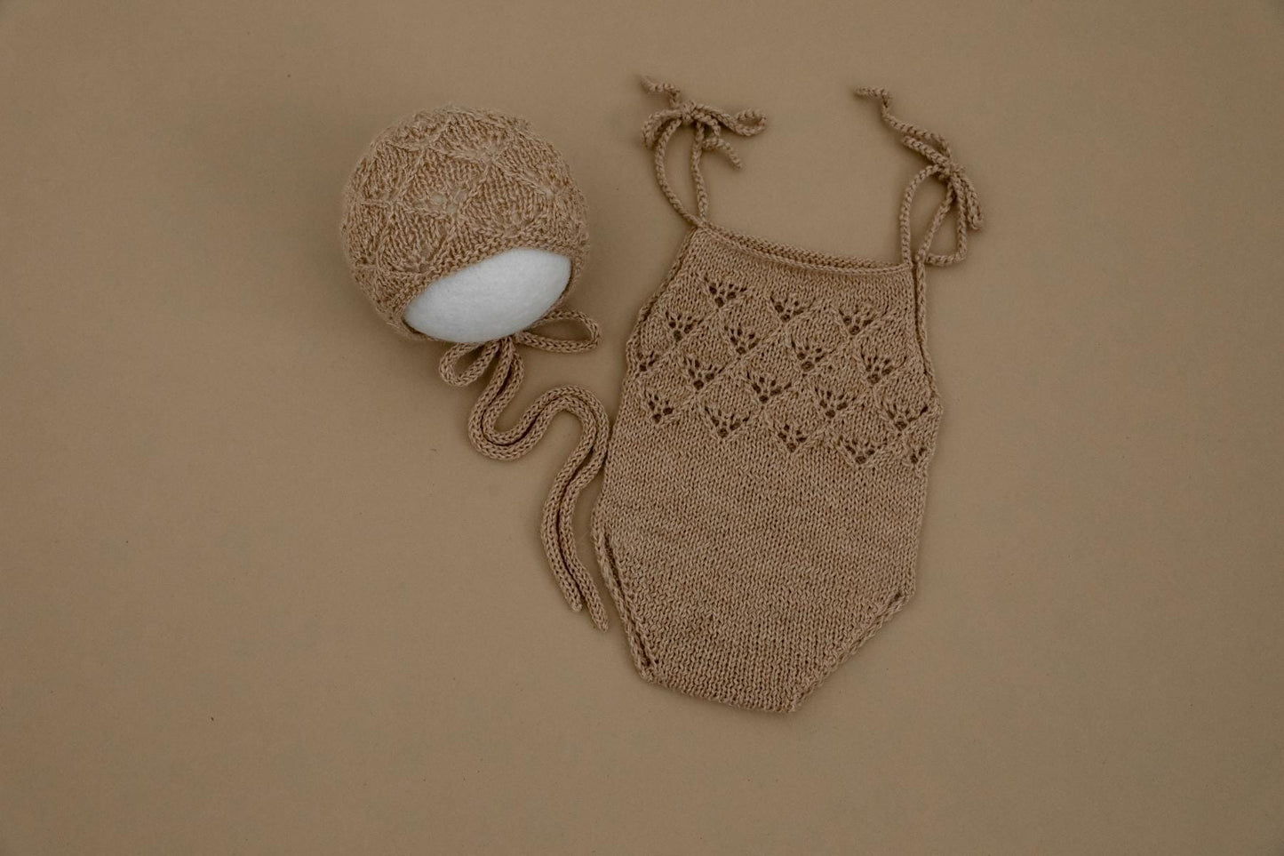 RTS! Romper and bonnet set