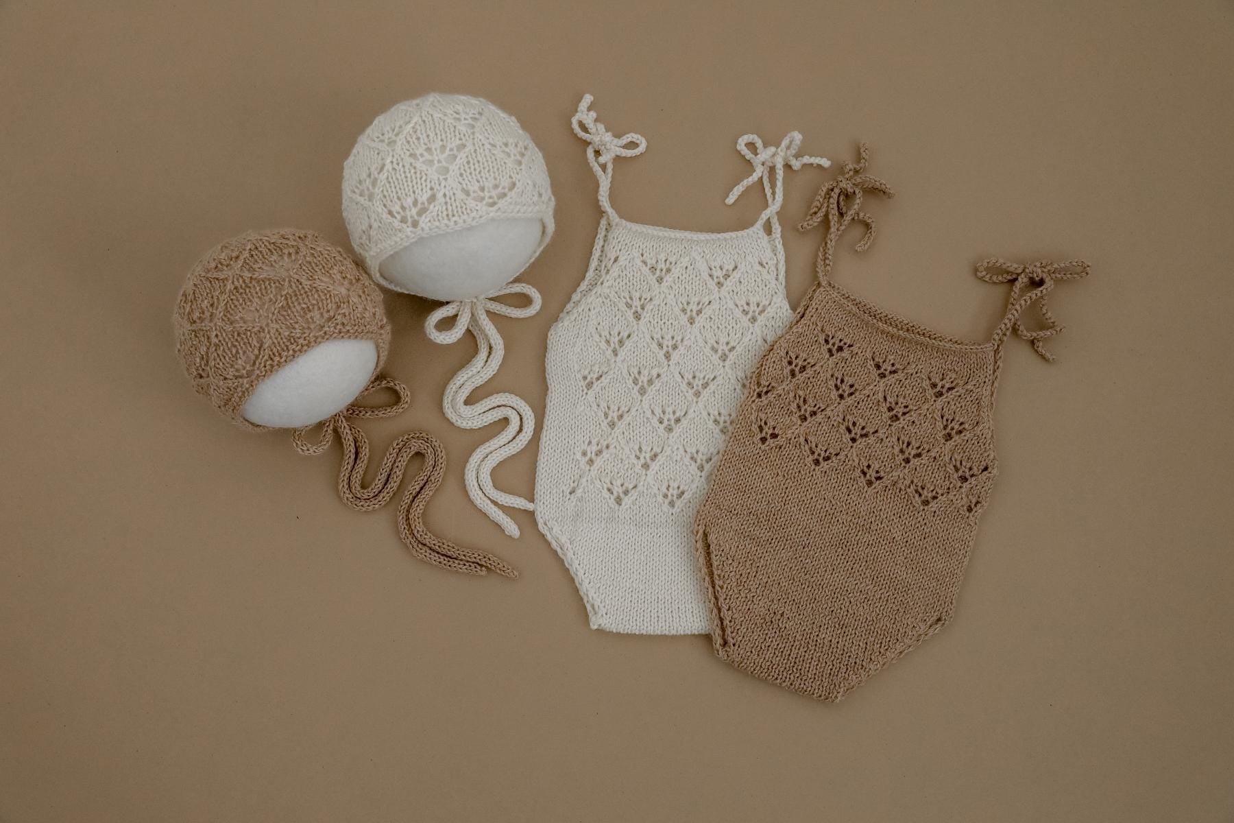 RTS! Romper and bonnet set