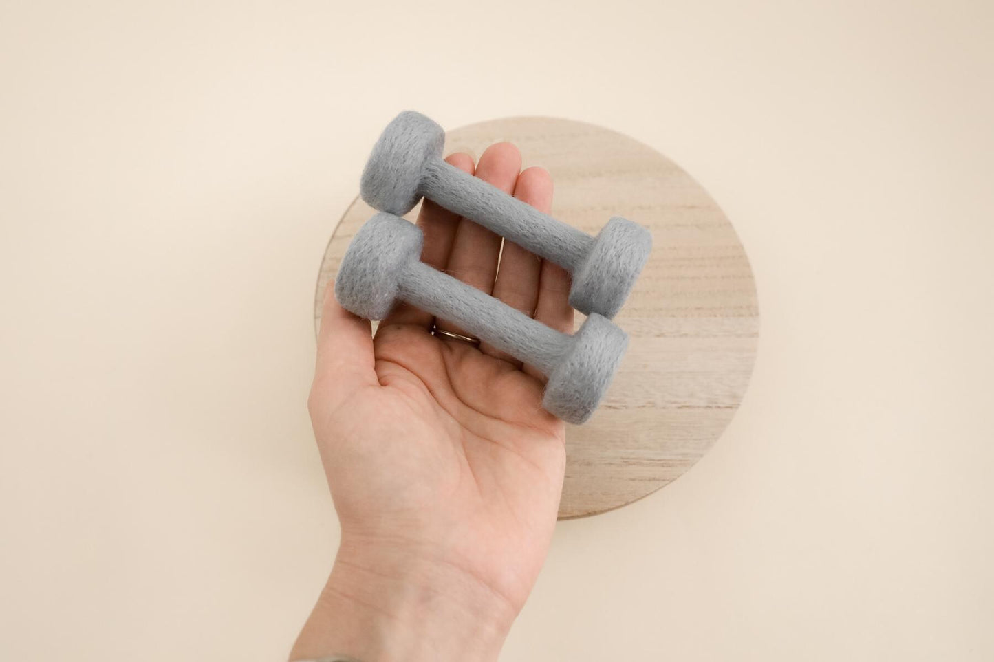 MADE TO ORDER! Felted Kettlebell and dumbbell weights set