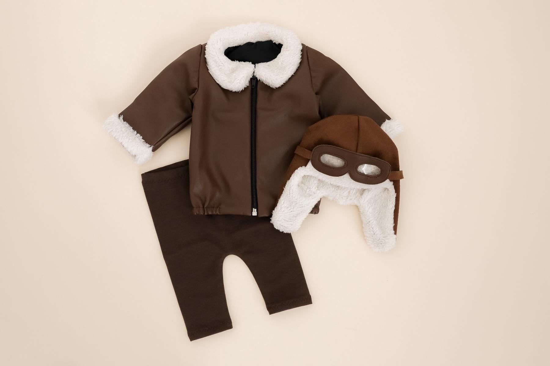 MADE TO ORDER! Newborn pilot/aviator 3pcs outfit