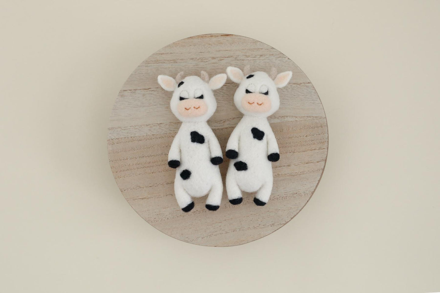 RTS! Felted cow toy