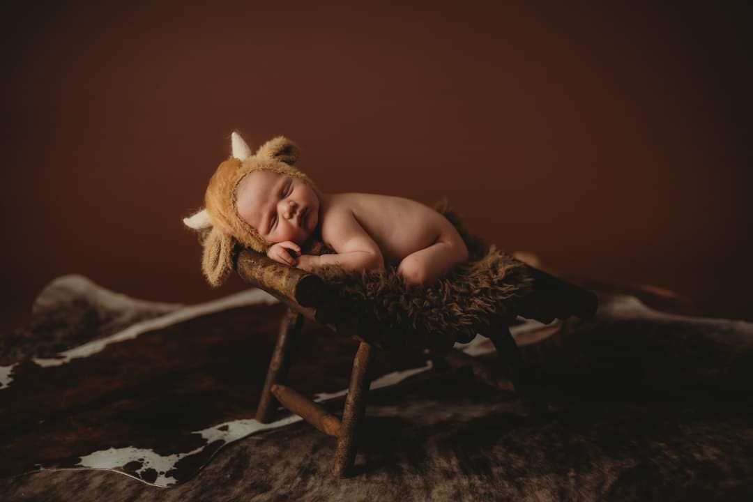 RTS! Fuzzy highland cow bonnet