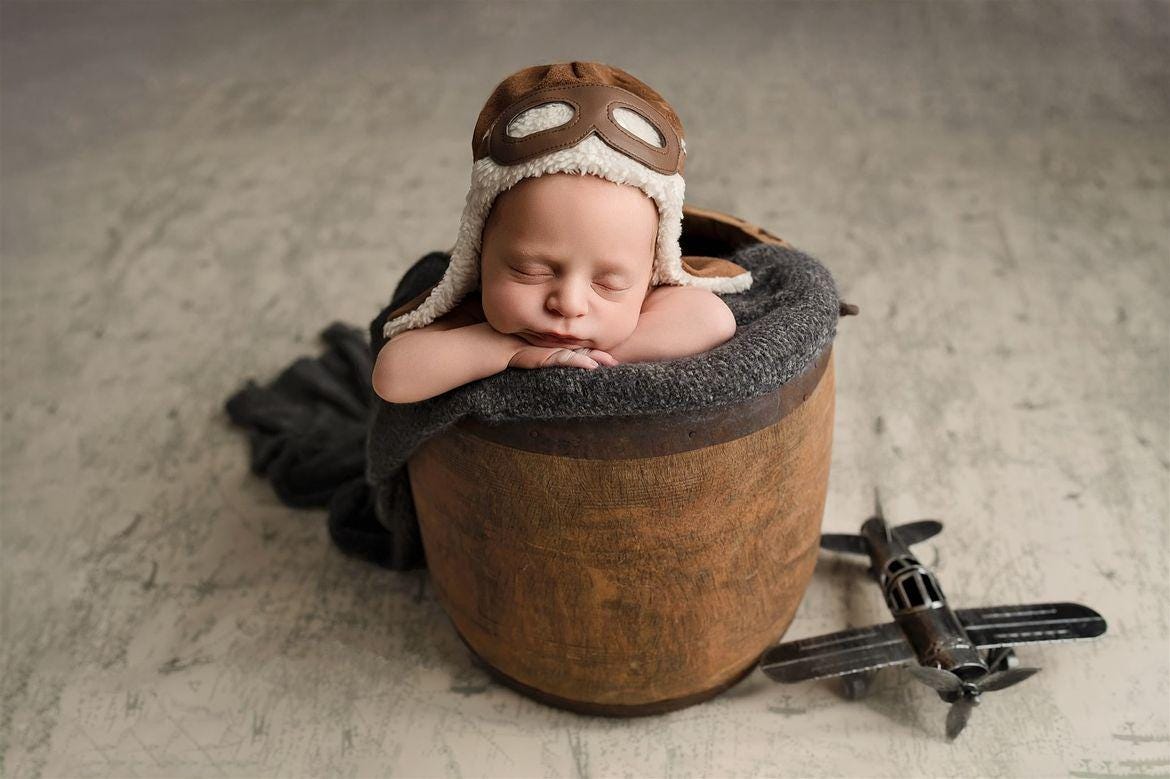 RTS! Newborn pilot hat
