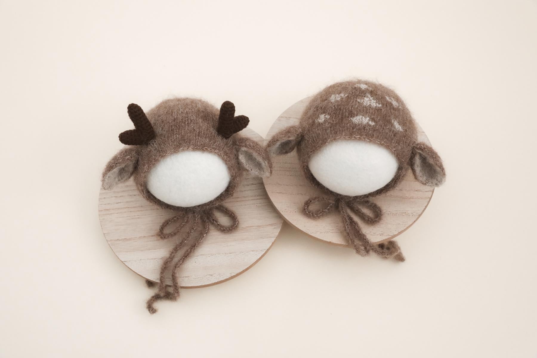 RTS! Reindeer baby bonnet