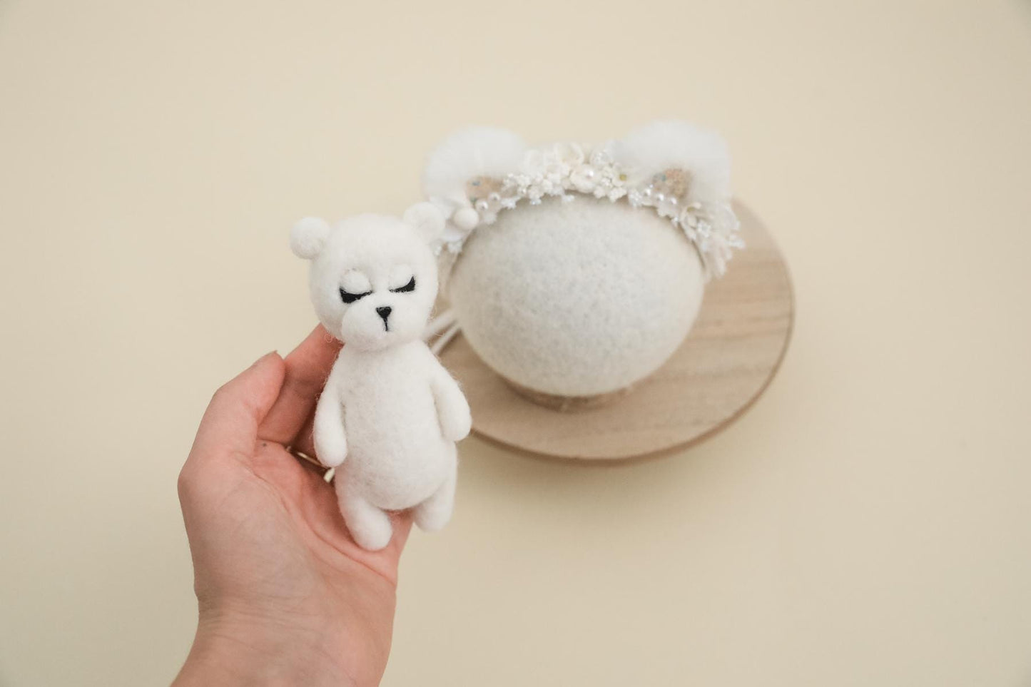 RTS! Felted teddy bear set