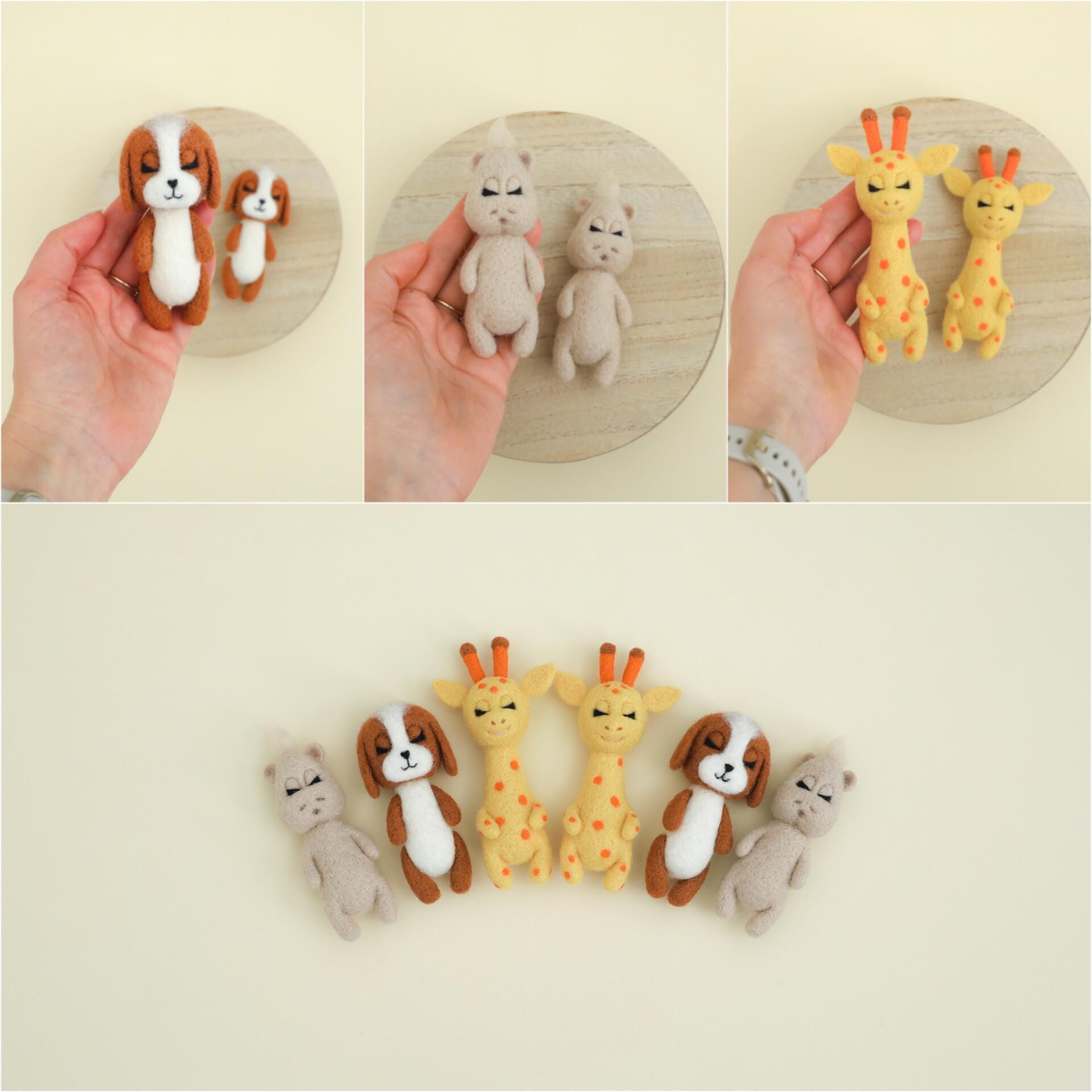RTS! Felted animal toys