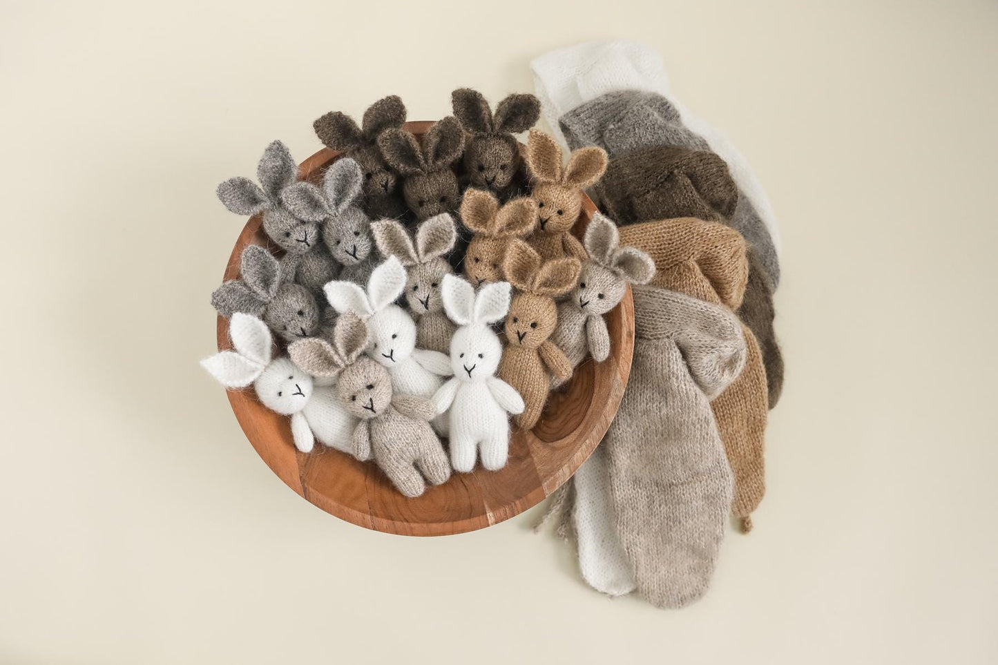 RTS! Knitted bunny props