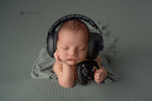 MADE TO ORDER! Felted black game controller