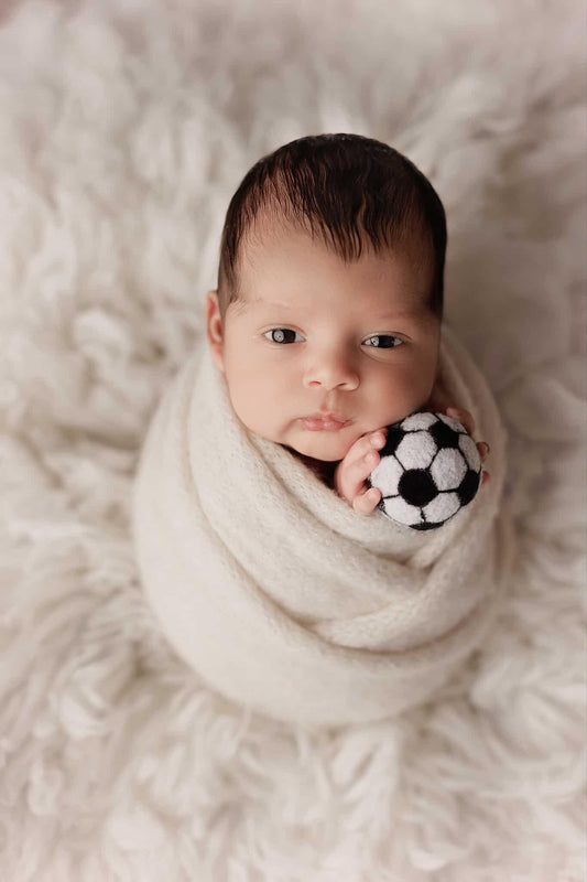 MADE TO ORDER! Felted soccer ball