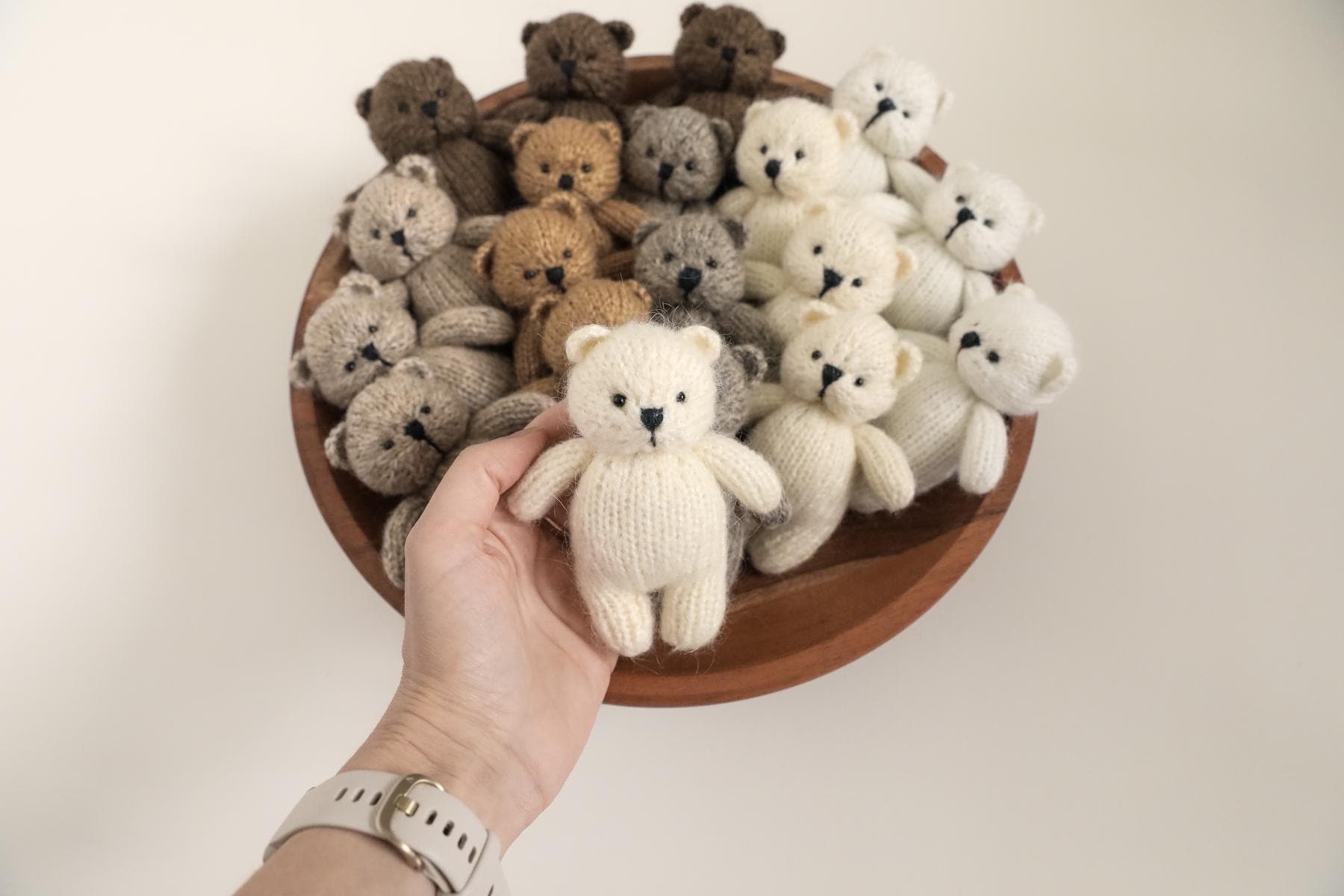 RTS! Knitted teddy bears | Newborn photography props Bear props Newborn posing toy/lovie Teddy bear