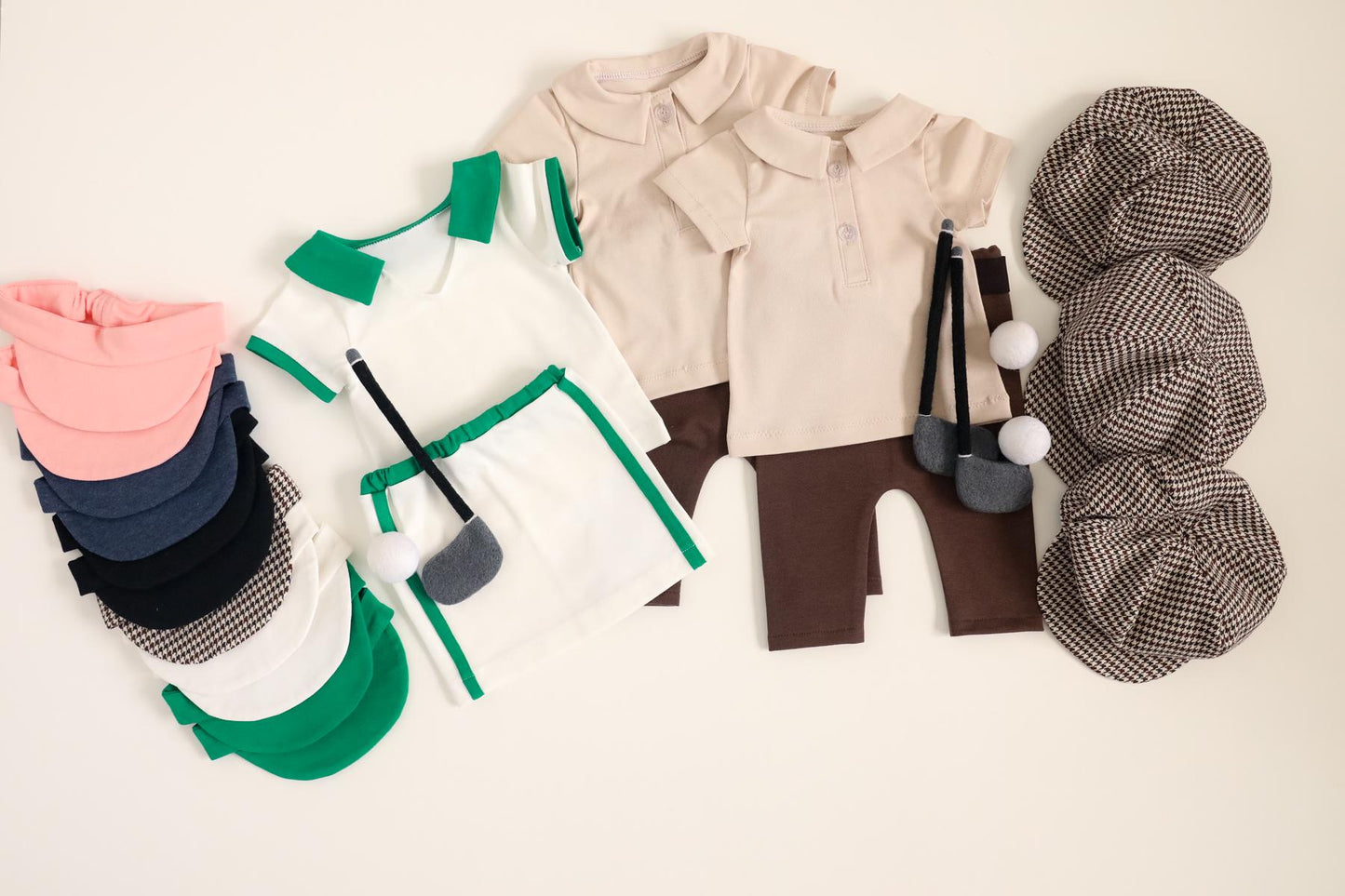 RTS! Newborn 3pcs boys golf outfit