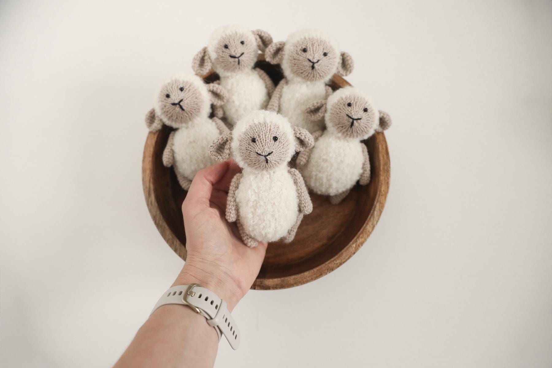 RTS! Knitted newborn sheep toy