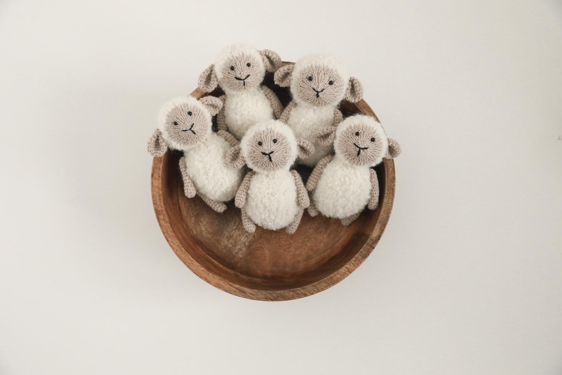 RTS! Knitted newborn sheep toy