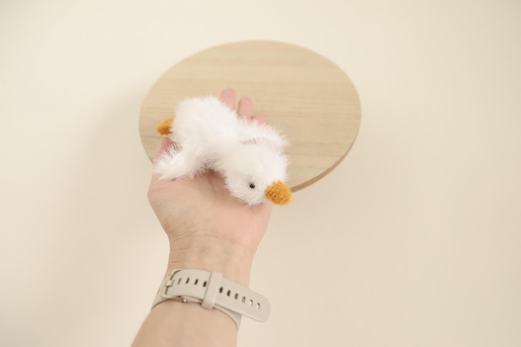 MADE TO ORDER! White mini goose toy
